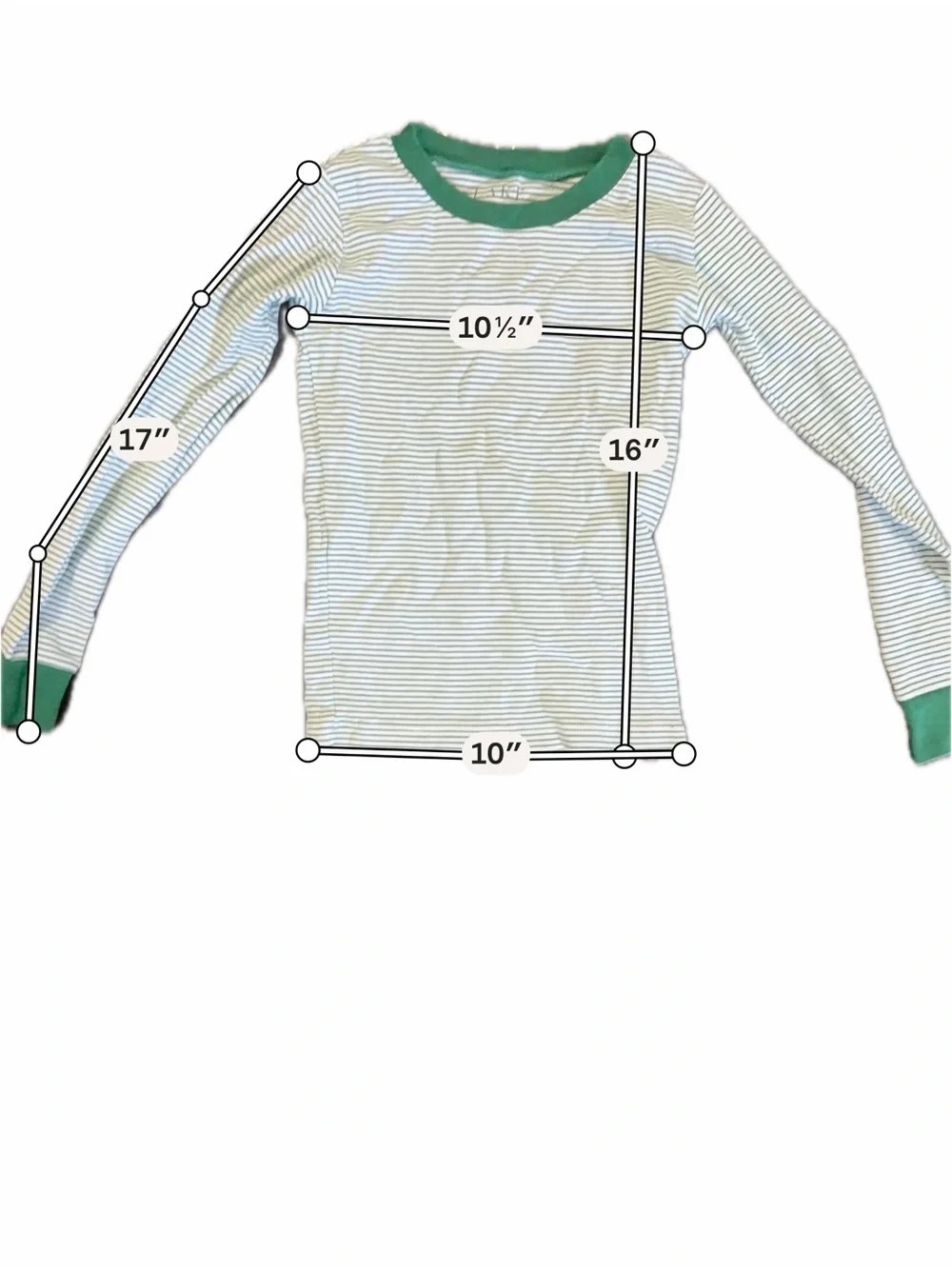 Little Sleepies / LAKE Green Stripe Bamboo Pajama Set Size 6